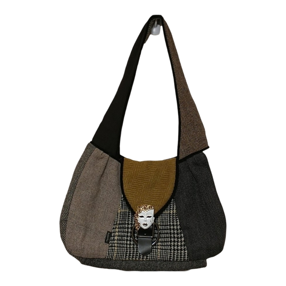 baabaaZuzu Wool Patchwork Upcycled Purse